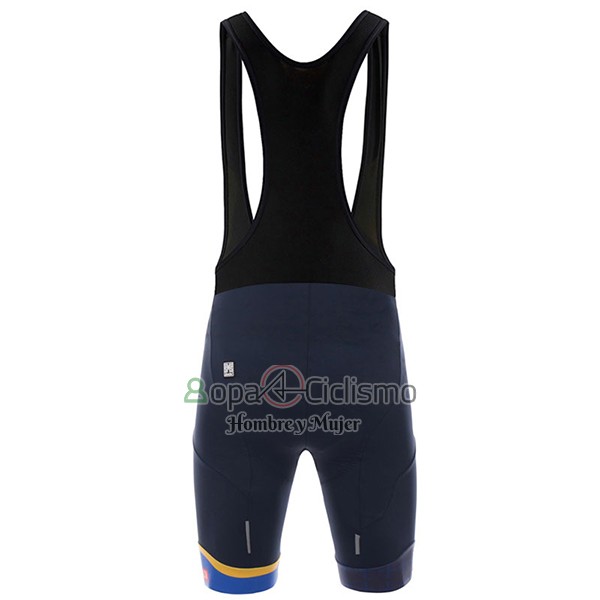 Asturias Vuelta Espana Ropa Ciclismo Culotte Corto 2017 Hombre Mangas Cortas Azul